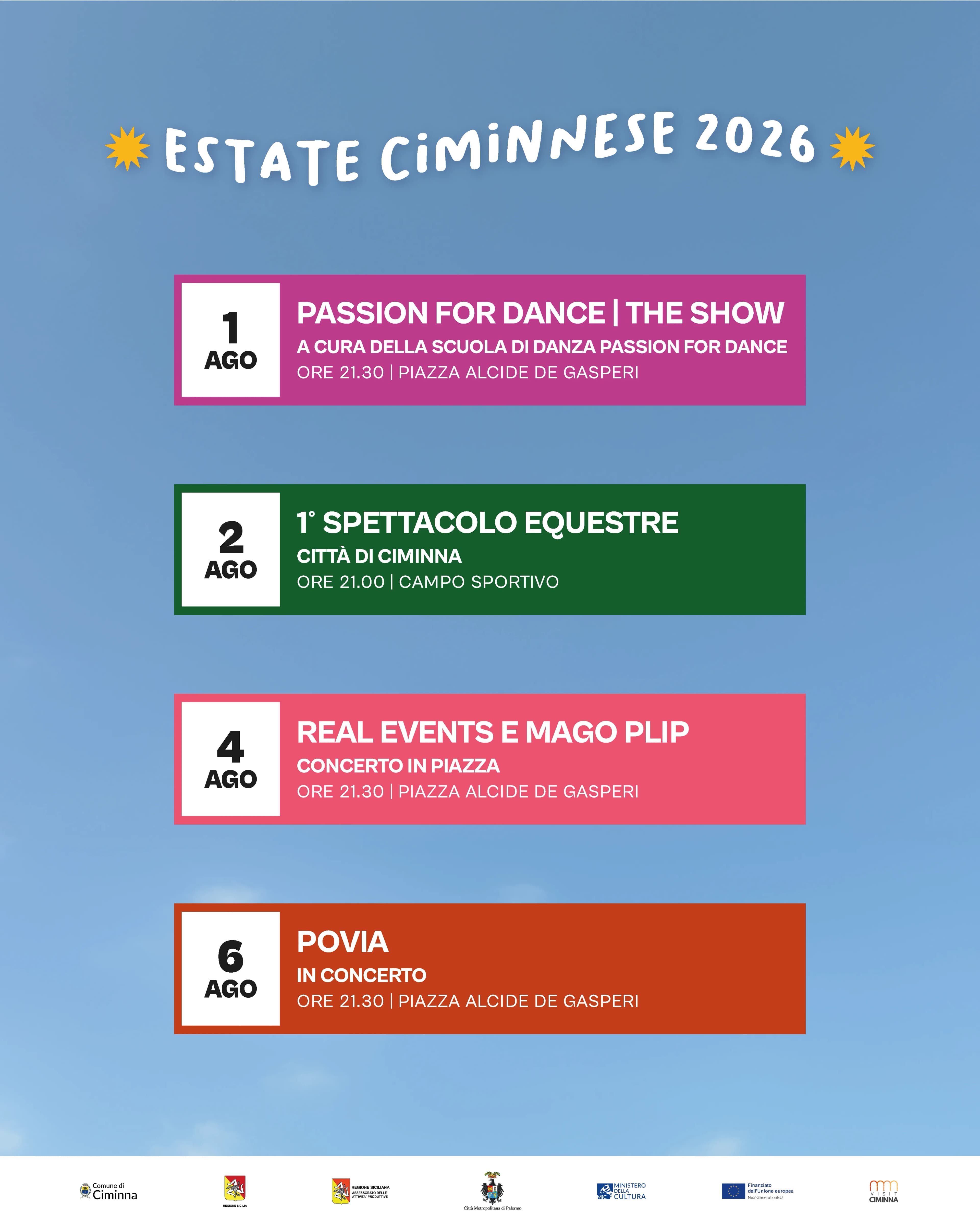 Ciminna, un’estate da raccontare: TALIA per la comunicazione del palinsesto 2026 gallery 3